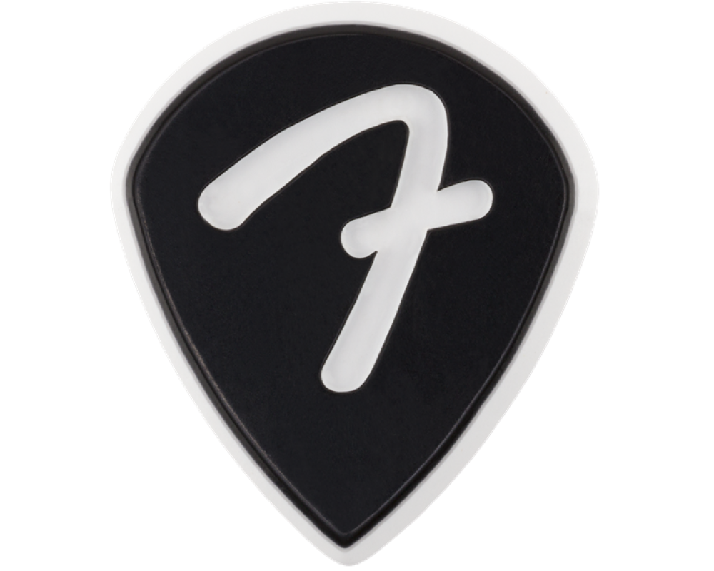 Fender F Grip 551 Picks, Black, 3 pack