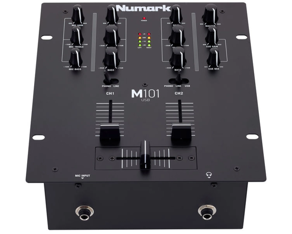 Numark M101 USB Black DJ Mixer.