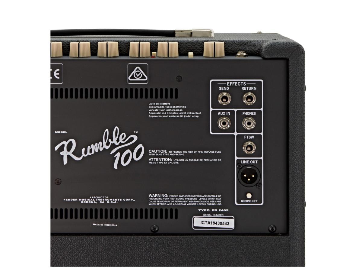 Amplificador de baixo Fender Rumble 100 V3