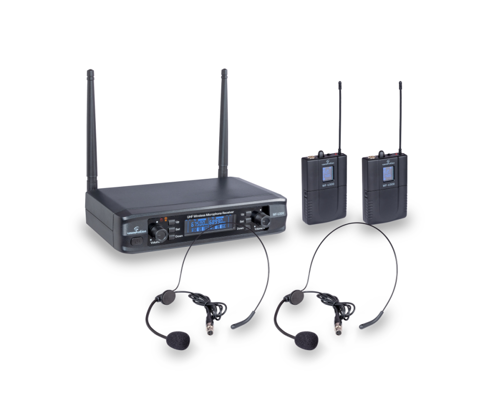 Soundsation WF-U300PP-A1 Sistema s/fios c/2 headsets