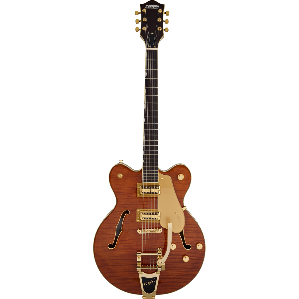 Gretsch Electromatic LTD Flame Okoume Broadkaster DC RW Roundup Orange