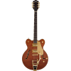 Gretsch Electromatic LTD Flame Okoume Broadkaster DC RW Roundup Orange