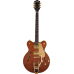 Gretsch Electromatic LTD Flame Okoume Broadkaster DC RW Roundup Orange