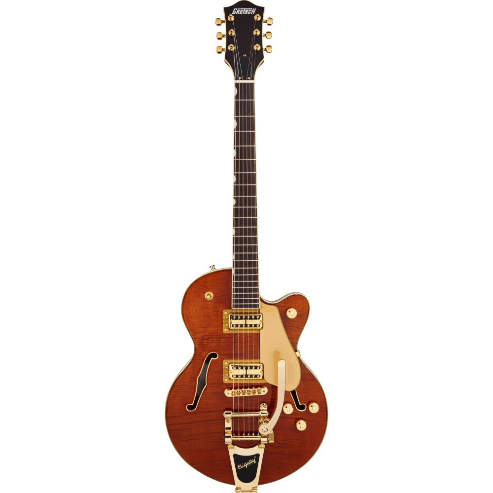 Gretsch Electromatic LTD Flame Okoume Broadkaster SC JR Roundup Orange