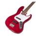 Soundsation Spur Transparent Red Jazz Bass