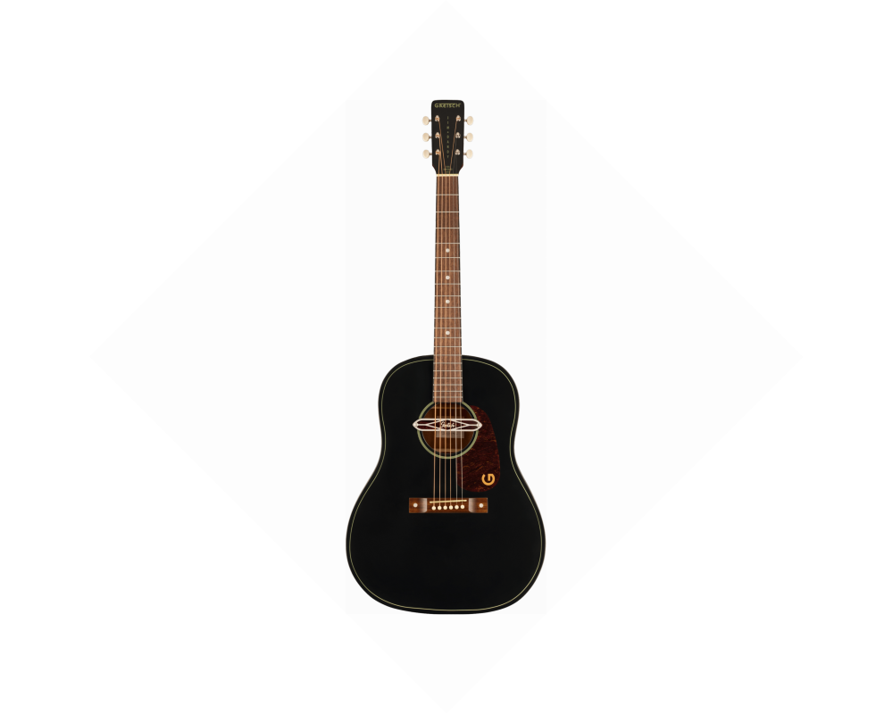Gretsch Jim Dandy Deltoluxe Dreadnought TSPG Black Top