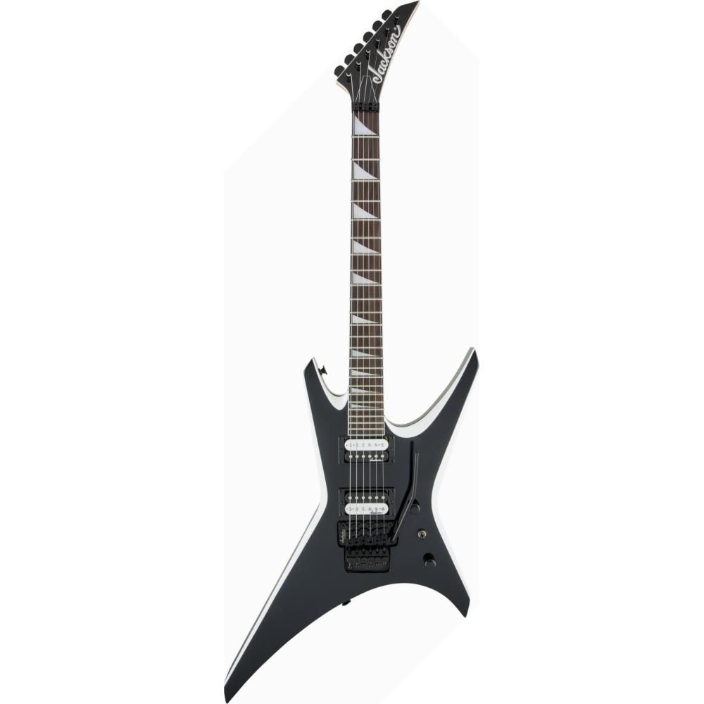 Jackson JS32 Warrior AH Black with White Bevels