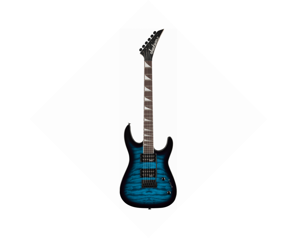 Jackson JS20 Dinky DKQ 2PT AH Transparent Blue Burst