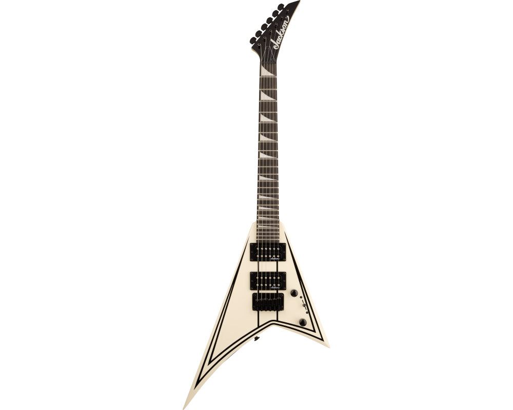 Jackson JS Series RR Minion JS1XM AM FB Snow White with Black Pin Stripes