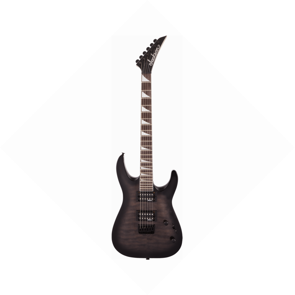 Jackson JS32Q Dinky Arch Top DKA HT AH Transparent Black Burst