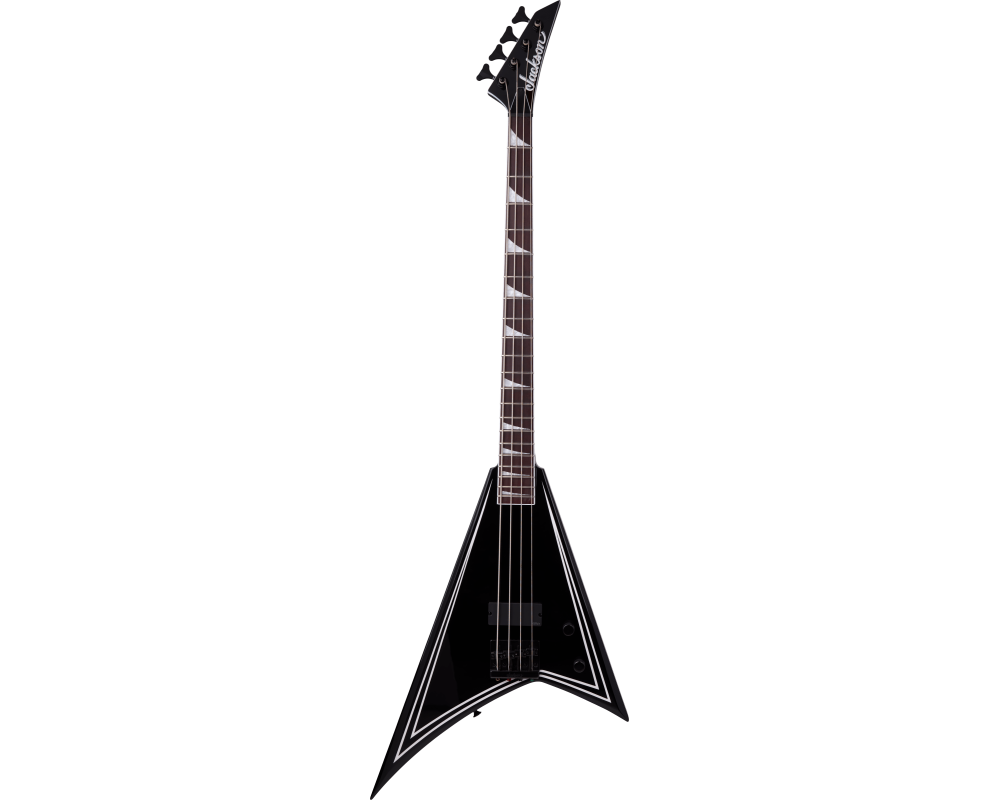 Jackson X RRB IV Rhoads Bass Black with White Pinstripes