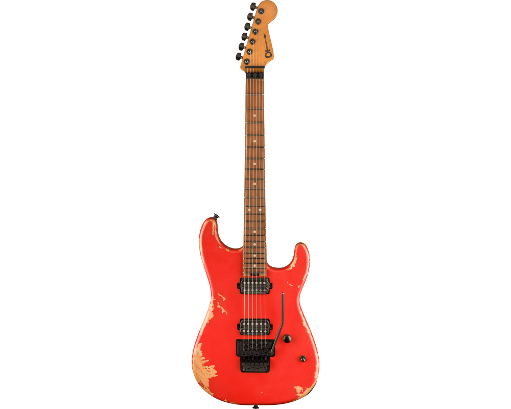 Charvel Pro-Mod Relic San Dimas Style 1 HH FR PF, Weathered Orange