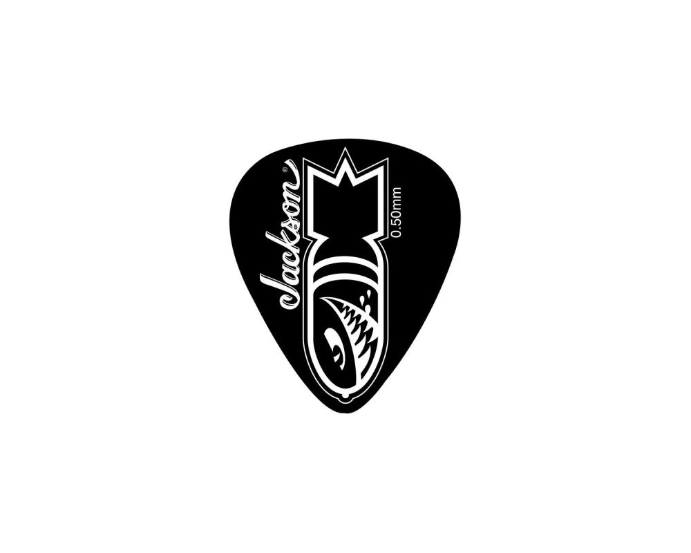Jackson 351 Bomb Picks Black, Thin .50mm (12 un)