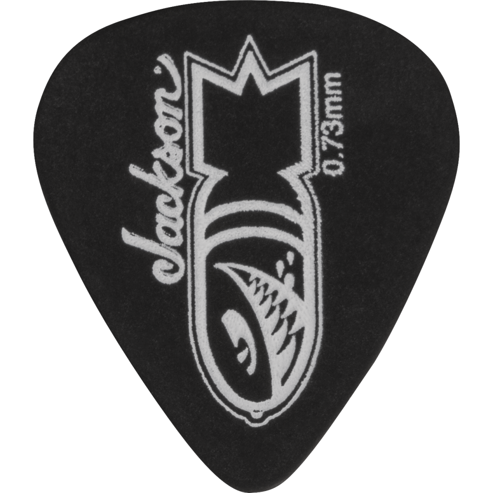 Jackson 351 Bomb Picks Black, Medium .73mm (12 uds.)