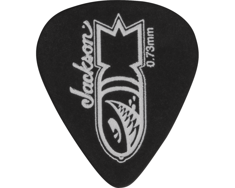 Jackson 351 Bomb Picks Black, Medium .73mm (12 uds.)
