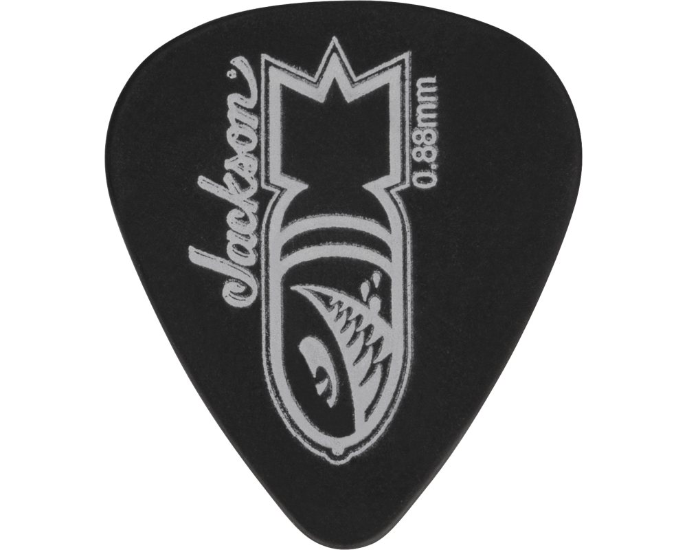 Jackson 351 Bomb Picks Black, Med/Heavy .88mm (12 uds.)