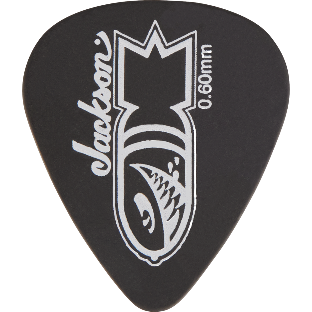 Jackson 451 Skull Picks, Black, Thin/Med .60mm (12 uds.)