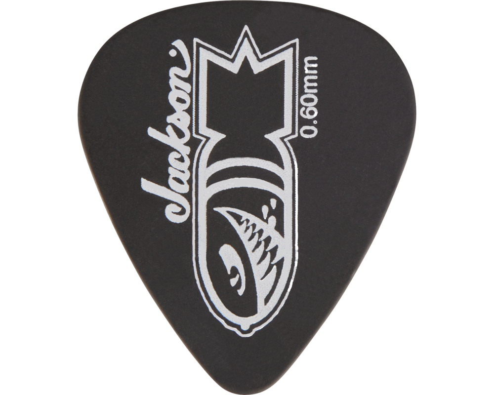 Jackson 451 Skull Picks, Black, Thin/Med .60mm (12 uds.)