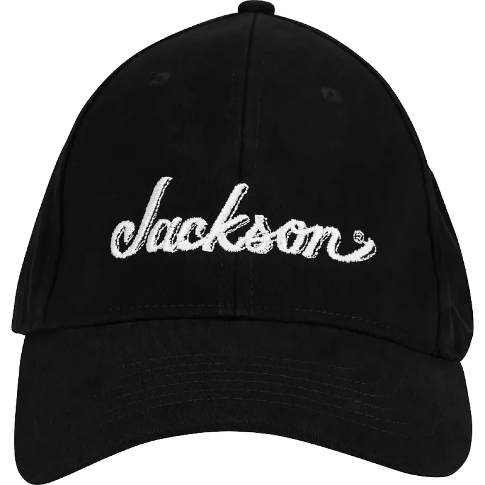 Jackson Logo Flexfit Hat, Black, S/M