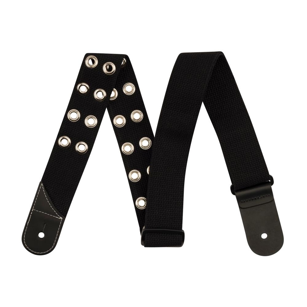 Jackson Cotton Grommet Strap Black