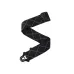 Daddario 50BAL02 - Auto Lock Locking Guitar Strap, Black Padded Diamonds