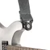 Daddario 50BAL04 - Auto Lock Locking Guitar Strap, Skater Grey