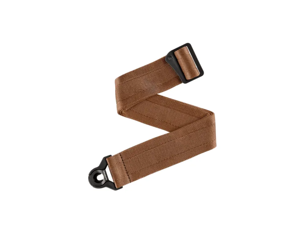 Daddario 50BAL19 - Auto Lock Locking Guitar Strap, Umber Brown