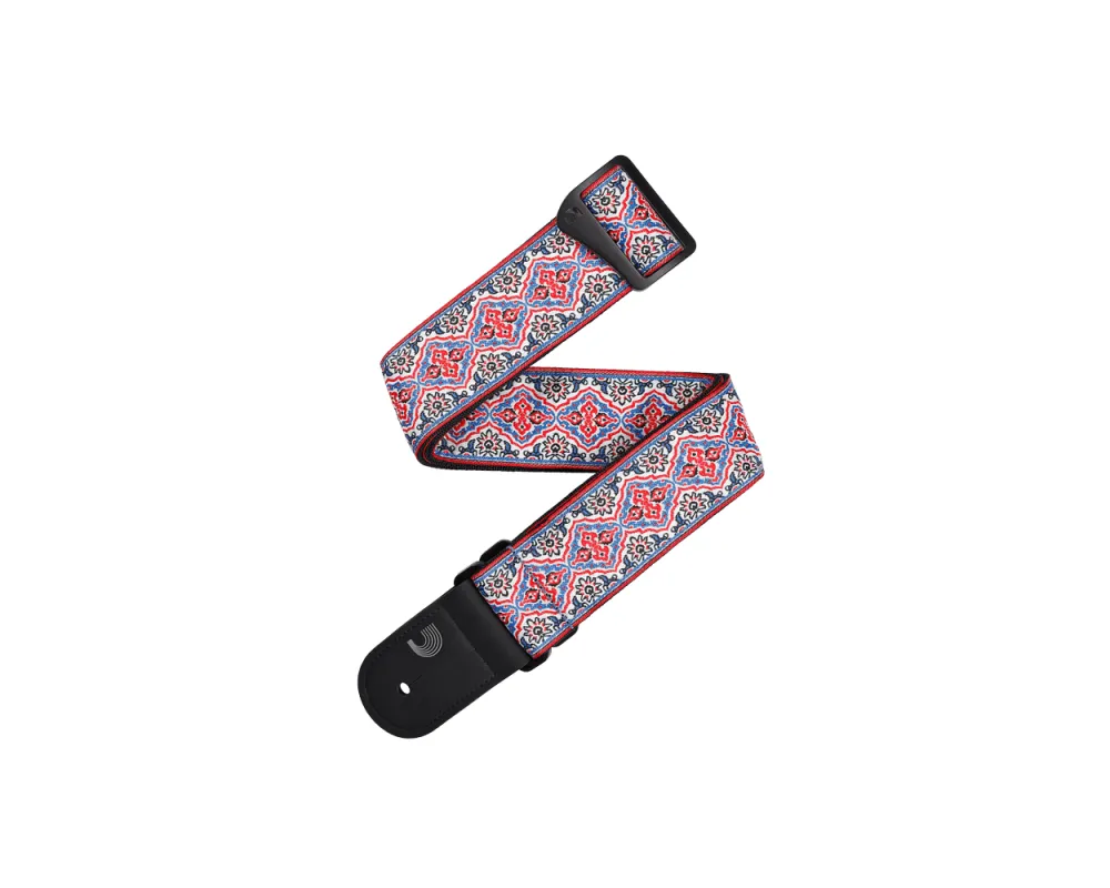 Daddario Eco Persian Woven Guitar Strap, White