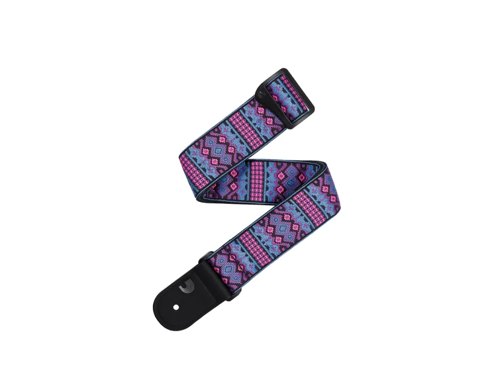 Daddario Eco Outrun Woven Guitar Strap, Aztec