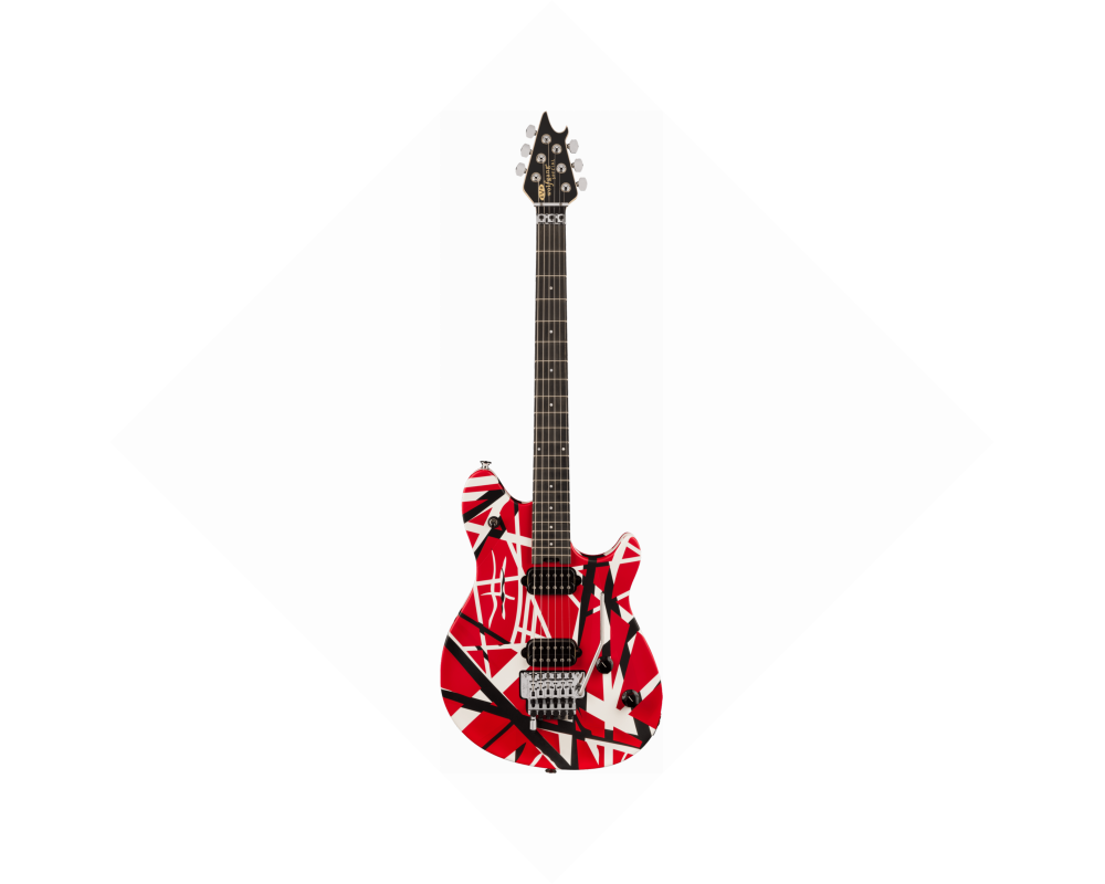 EVH Wolfgang Special Striped Series, Red, Black, and White