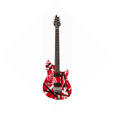 EVH Wolfgang Special Striped Series, Red, Black, and White