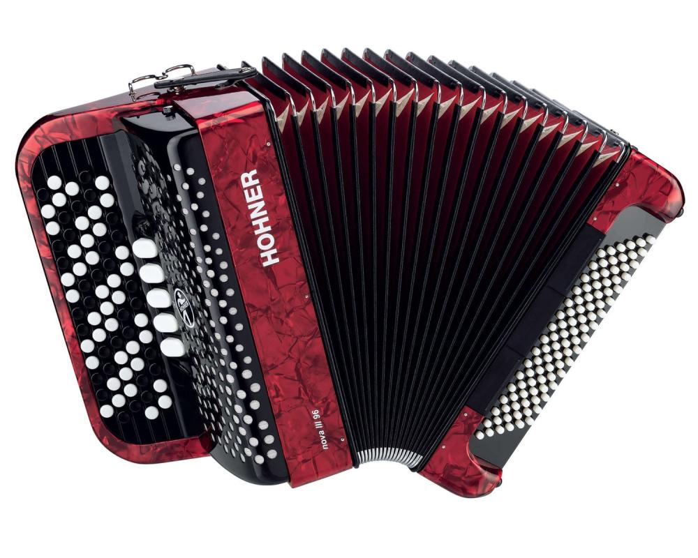 Hohner Nova III 96 Baixos Red