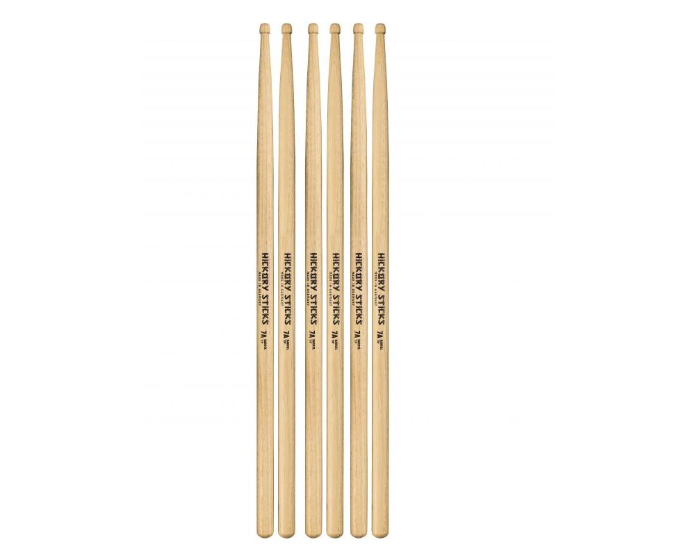 Meinl HS105-3 Baquetas 7A Barrel Pack 3 Pares