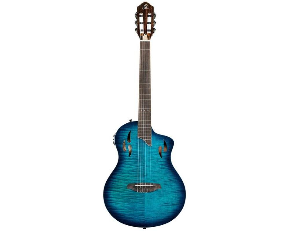 Ortega RTPDLX Tour Player Flamed Maple Blue