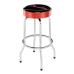 Fender Red Sparkle Logo Barstool, Black/Red Sparkle, 30 inch