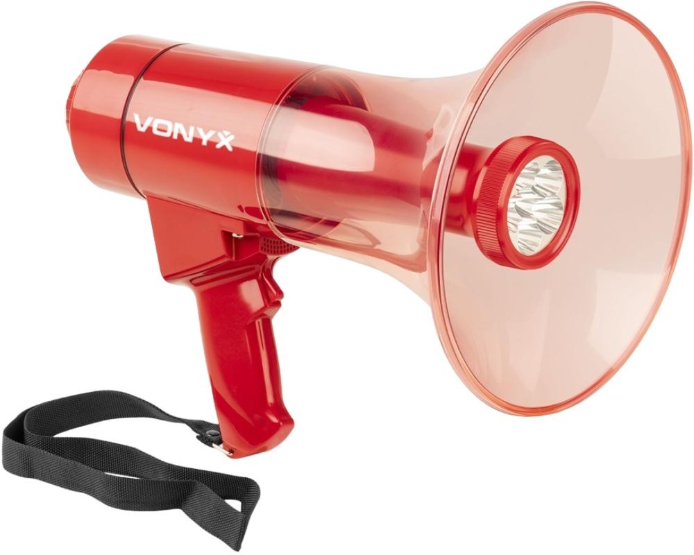 Vonyx MEG050 50W rec,sir,BT,USB,AA,LED