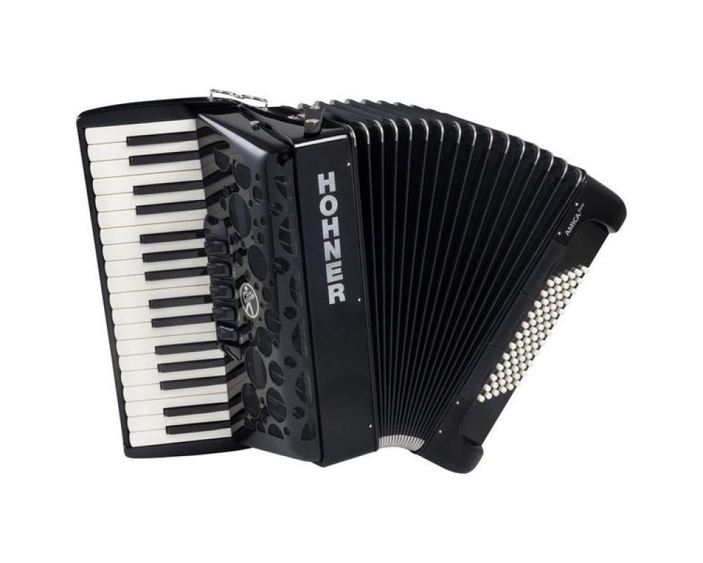 Hohner Amica Forte III 72 Baixos silent Black