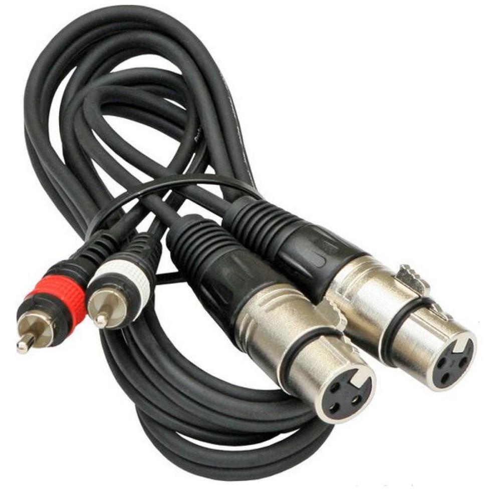 Art System ARTS7053 2x RCA Macho - 2x XLR Hembra 3m