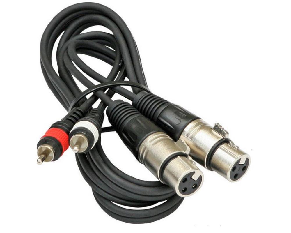 Art System ARTS7053 2x RCA Macho - 2x XLR Femea 3m