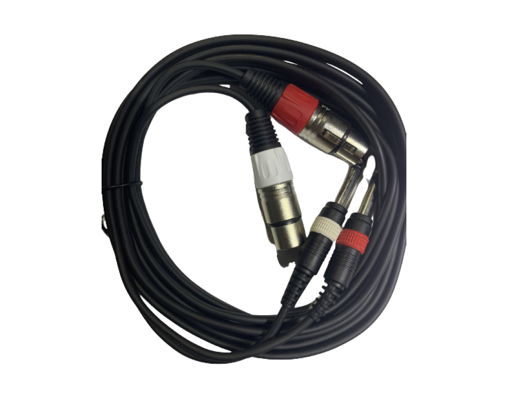 Art System ARTS7073 2x Jack Macho - 2x XLR Fêmea 3m