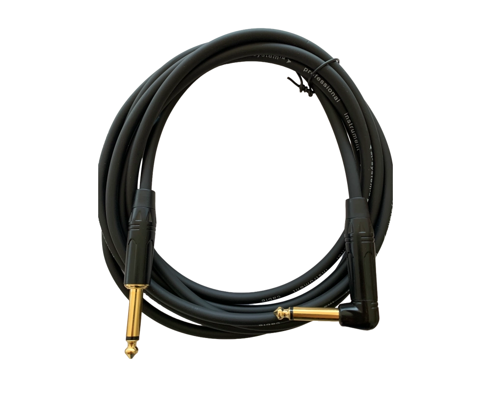 Art System Instrument Cable, Angle/Straight 3m Black