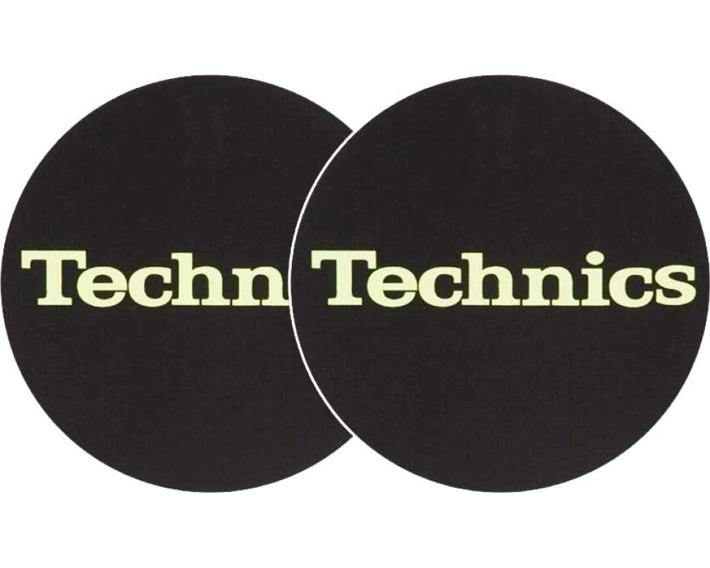 Xaccess Slipmats Technics Logo Glow Yellow