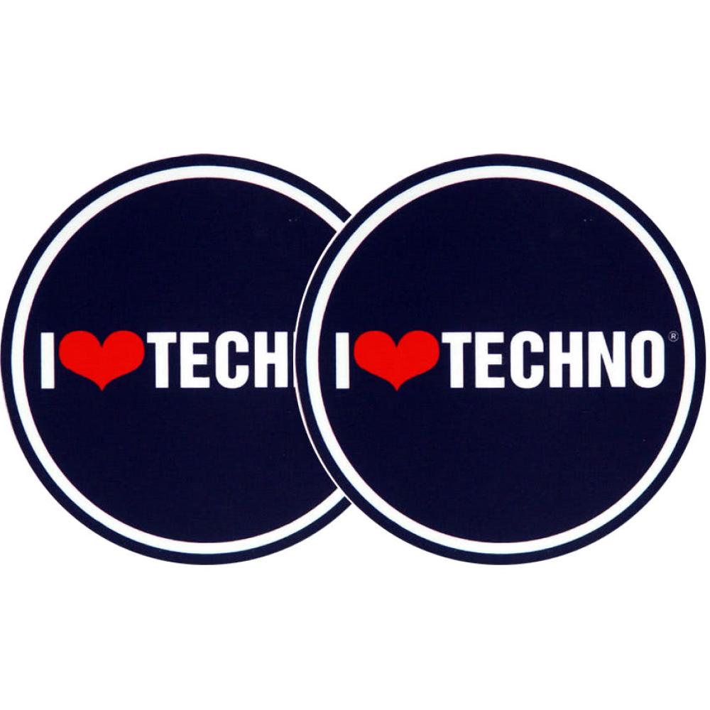 Xaccess Slipmats I Love Techno Logo