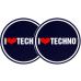 Xaccess Slipmat I Love Techno Logo