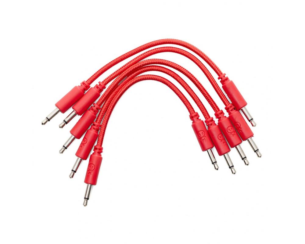 Erica Synths Eurorack Patch Cables 10cm (5 pcs) - Rojo