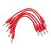 Erica Synths Eurorack Patch Cables 10cm (5 pcs) - Rojo