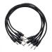 Erica Synths Eurorack Patch Cables 30cm (5 pcs) - Negro