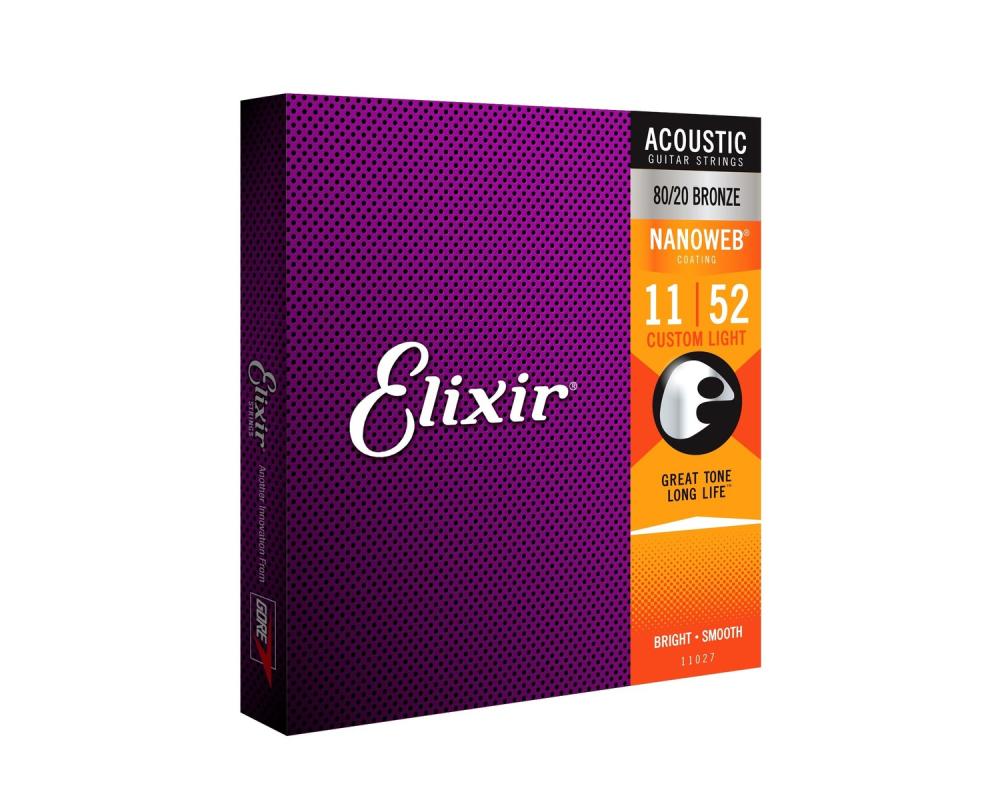 Elixir Nanoweb 11-52 Custom Light Acoustic