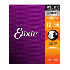 Elixir Nanoweb 11077 Light-Medium Acoustic 12-56