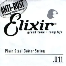 Elixir 13011 Nanoweb Bronze 80/20  .011 Single String Plain Steel